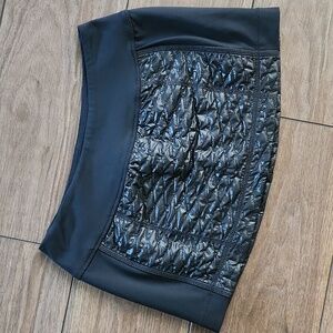 Like NEW Zella Black Quilted Fitness Skiing Yoga Skirt XS